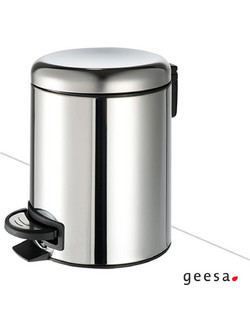 Χαρτοδοχείο Επιδαπέδιο 5l soft-close Geesa Inox Chrome