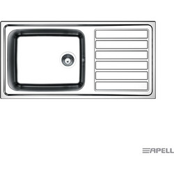 Apell Anniversario 8115-110 Ένθετος Νεροχύτης Inox Ματ 100x50cm