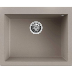 Elleci Quadra 110 Υποκαθήμενος Νεροχύτης Γρανίτη Tortora 61x51.5cm