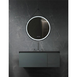 MIRROR LED WITH ALUM. FRAME 70Φ