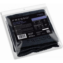 Fresso - Πετσέτες Μικροΐνας Aurora Ultra Soft 40 x 40 cm 350 g/m με Μακριά Ίνα και Άκρες Κοπής Laser - Σετ 3 Τεμ. (390624/FRE)