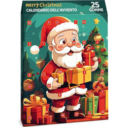 ΗΜΕΡΟΛΟΓΙΟ LEBEZ CHRISTMAS (περιέχει 25 γόμες christmas)