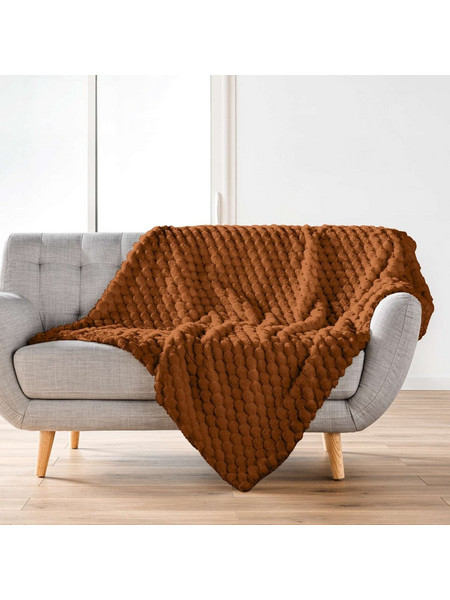 Κουβέρτα Fleece Υπέρδιπλη (220x240) L-C Frosty Camel 1613057