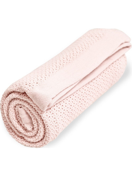 Vinter & Bloom - Blanket Soft Grid EKO - Baby Pink