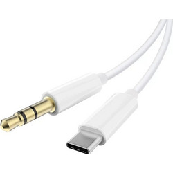 POWERTECH καλώδιο USB-C σε 3.5mm CAB-UC089, 1m, λευκό
