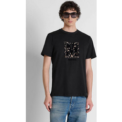 Antony Morato ανδρικό T-shirt με graphic print Regular Fit - KS02687FA100240 Μαύρο