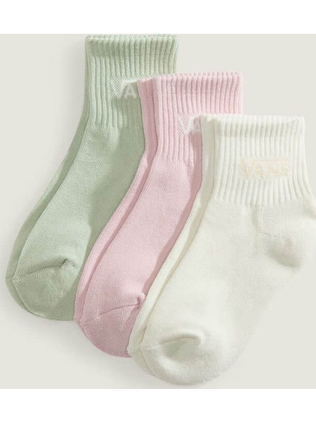 Vans Classic Half Crew Socks Kids 3 Ζευγάρια Κάλτσες Παιδικές - Marshmallow (VN000Q1RFS8)