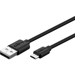 Goobay Regular USB 2.0 to micro USB Cable Μαύρο 1m (46800)