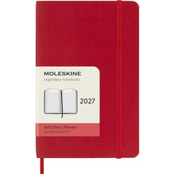 MOLESKINE ΗΜΕΡΟΛΟΓΙΟ 2027 POCKET SOFT DAILY SCARLET RED