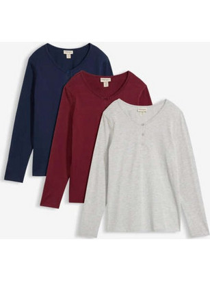 Μακρυμάνικη μπλούζα (συσκευασία των 3)