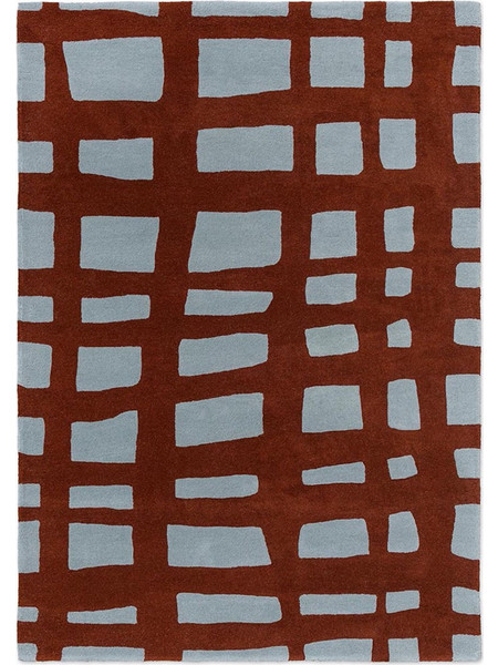 Χαλί Arlo Brick 124103 Rust-Sky Blue Scion 120X180cm