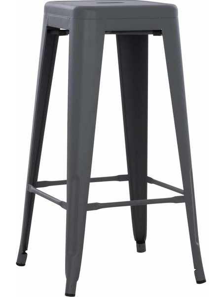 ΣΚΑΜΠΟ ΜΠΑΡ ΜΕΤΑΛΛΙΚΟ MELITA-PRO HM8642.50 ΣΕ ΓΚΡΙ 43x43x78Υεκ