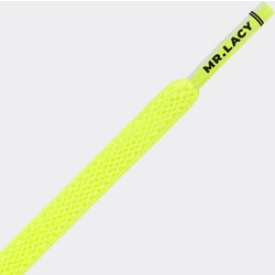 MR LACY Flexies 110cm Neon Lime Yellow Κορδόνια σε Κίτρινο Χρώμα