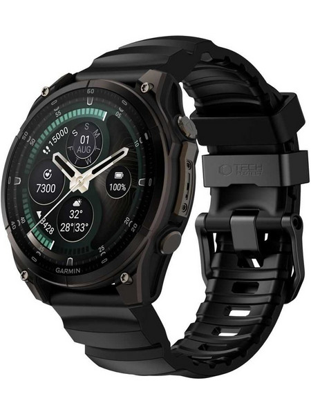 Tech-Protect Motion Λουράκι Σιλικόνης Black (Garmin Fenix 51mm)