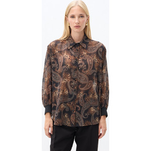 Passager Γυναικείο Πουκάμισο Animal Print Καφέ