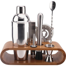 ΣΕΤ ΠΑΡΑΣΚΕΥΉΣ ΚΟΚΤΈΙΛ COCKTAIL SET W BAMBOO TRAY KV7303