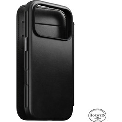 Nomad Modern Leather Folio Magsafe Horween Black (iPhone 18 Pro / 17 Pro)