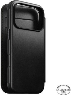 Nomad Modern Leather Folio Magsafe Horween Black (iPhone 18 Pro / 17 Pro)