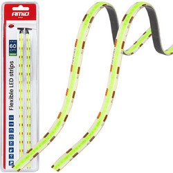 Amio - Ταινία LED COB 12V Πράσινη 2x30cm Flexible για Εντυπωσιακό Εσωτερικό Φωτισμό & Easy Install - Σετ 2 Τεμ. (04573/AM) - Amio - 04573/AM