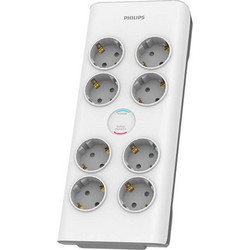 Philips SPN7080WA/GRS Πολύπριζο ασφαλείας 8 θέσεων