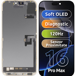 MP Apple iPhone 16 Pro Max Οθόνη Διαγνωστική Έκδοση Soft OLED FHD 120Hz, Μαύρη
