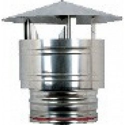 Καπέλο Διαμαντής αντιανεμικό INOX 0,4mm Φ 200/250 - Διαμαντής