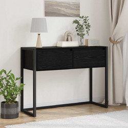vidaXL End Table Μαύρη Οξυά 100x36x75cm Επεξεργασμένο Ξύλο