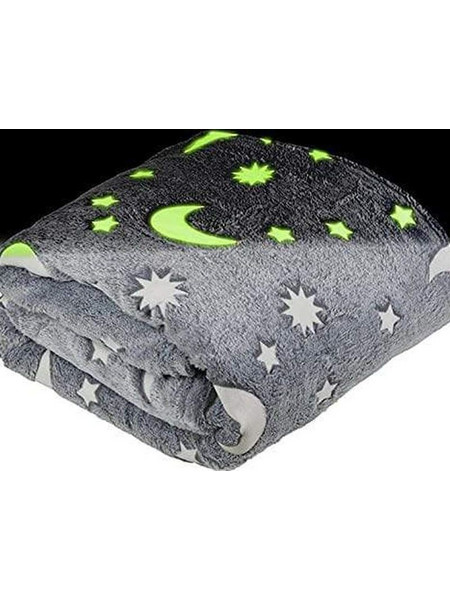 Κουβέρτα που φωσφορίζει στο σκοτάδι - magic blanket 1.25x1.5m-5594-9040