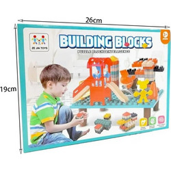 Ze jia toys Παιδικά τουβλάκια παζλ - Building blocks-56030-6585
