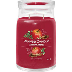 Yankee Candle Αρωματικό Κερί Signature σε Βάζο με Άρωμα Red Apple Wreath 567gr 1629977