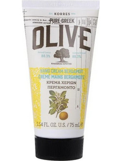 Korres Pure Greek Olive Bergamot Ενυδατική Κρέμα Χεριών 75ml