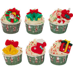 Μαγνητάκι cupcake χριστουγεννιάτικο Iliadis 91794