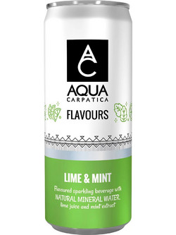 Αναψυκτικό με Γεύση Lime & Μέντα AQUA Carpatica 330gr