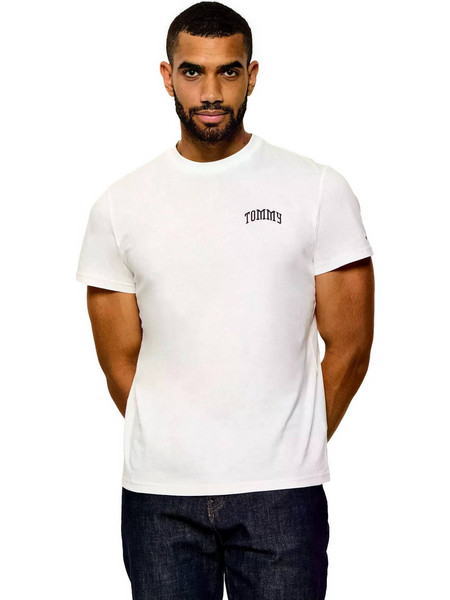 ΑΝΔΡΙΚΟ T-SHIRT TOMMY JEANS TJM SLIM TOMMY TEE EXT - MΠΟΡΝΤΟ