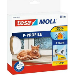 tesa INSULATION ταινία στεγανοποίησης από καουτσούκ L 25 m x 9 mm, λευκή