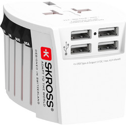 SKROSS MUV USB Παγκόσμιος Universal Αντάπτορας ταξιδιού (4x USB, 4.8 A)