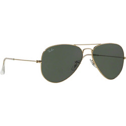 Ray-Ban RB3025 W32/34 Ανδρικά Γυαλιά Ηλίου Aviator Μεταλλικά Χρυσά με Μαύρο Καθρέπτη Φακό