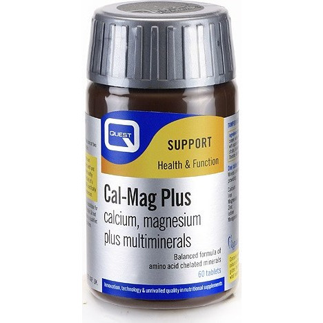 Quest Cal Mag Plus Minerals 60 Ταμπλέτες