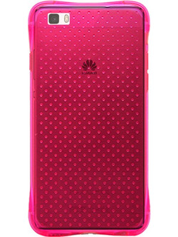 Huawei P8 Lite Case- Soft TPU Hockey Case with Dots High Quality Hot Pink (oem)