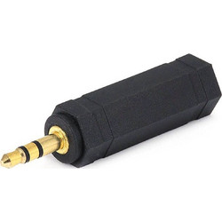 POWERTECH adapter STEREO 3.5mm M/F 6.35mm - GOLD (CAB-J020)