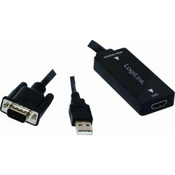 Μετατροπέας - Converter VGA σε HDMI με USB Audio Logilink (CV0060)
