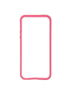 Bumper iPhone 5/5S/SE Ροζ/Διάφανο