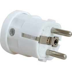 Power Plug suko Adaptor Male White 220-250V 16Am Τελικό Βύσμα Τροφοδοσίας Σούκο Αρσενικό Λευκό Powertech PT-172