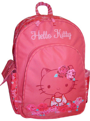 Graffiti Hello Kitty Roses Σχολική Τσάντα Πλάτης Νηπιαγωγείου Ροζ 15921
