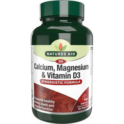 Natures Aid Calcium Magnesium & Vitamin D3 90 Ταμπλέτες