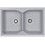 Sanitec Classic 322 Επικαθήμενος Νεροχύτης Γρανίτη Ματ Granite Grey 81x50cm
