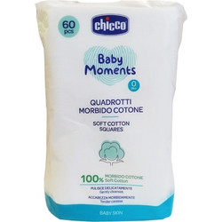 Chicco Baby Moments Τετράγωνα Μαντηλάκια από Βαμβάκι 60τμχ