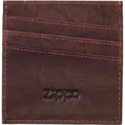 Θήκη για κάρτες Zippo καφέ δερμάτινη 2.005.128
