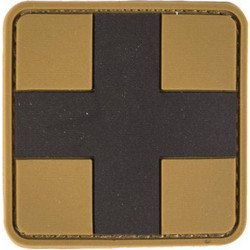 Mil-Tec PVC 3D Medic Velcro Patch LG - Coyote
