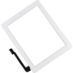 High Copy Touch Screen Panel-Digitizer IPAD 3 With Home Button IC White Οθόνη Αφής